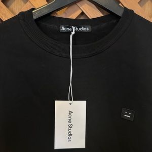 Acne Studios Black Men’s Sweatshirt College Face L/XL